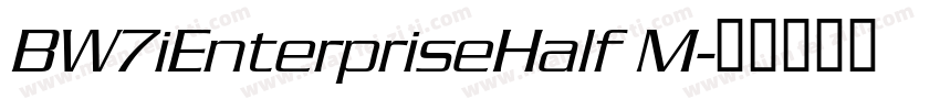 BW7iEnterpriseHalf M字体转换